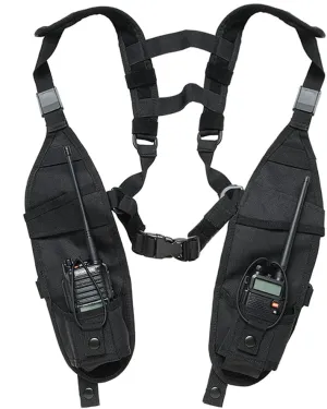 RECON GS2U Dual Genuine VECTOR Universal Size Radio Shoulder Holster