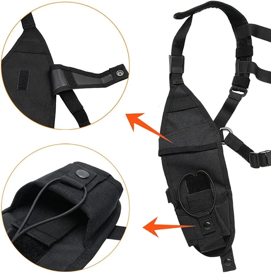 RECON GS2U Dual Genuine VECTOR Universal Size Radio Shoulder Holster