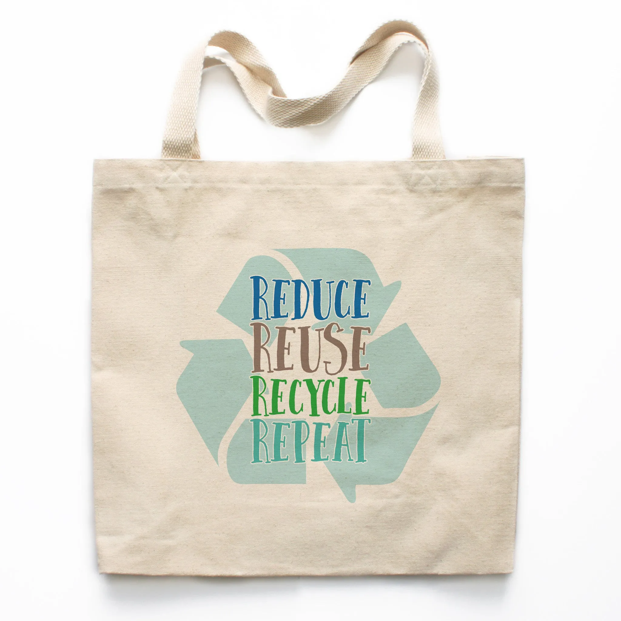 Reduce Reuse Recycle Repeat Canvas Tote Bag