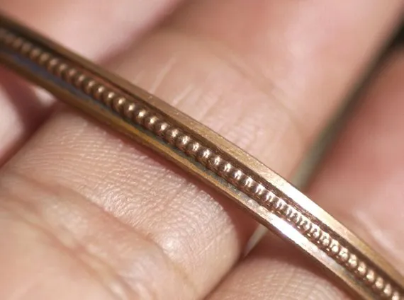 Ring Stock - Dots with border - 3.8mm x 1.5mm