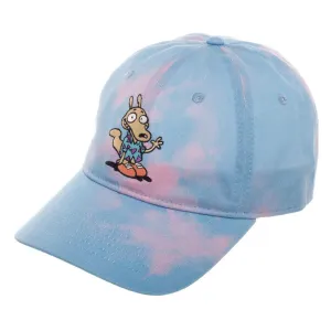 Rocko's Modern Life Tie Dye Embroidery Dad Hat
