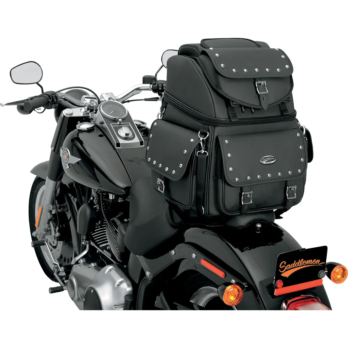 SADDLEMEN BR3400EXS Combination Backrest, Backseat, and Sissy Bar Bag