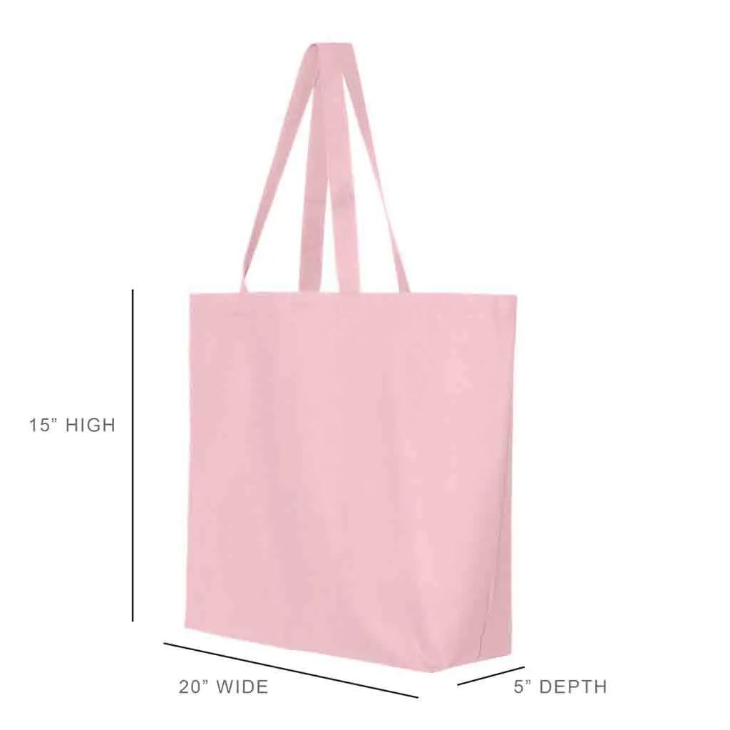Sigma Delta Tau Pink Canvas Tote Bag with Black Bow