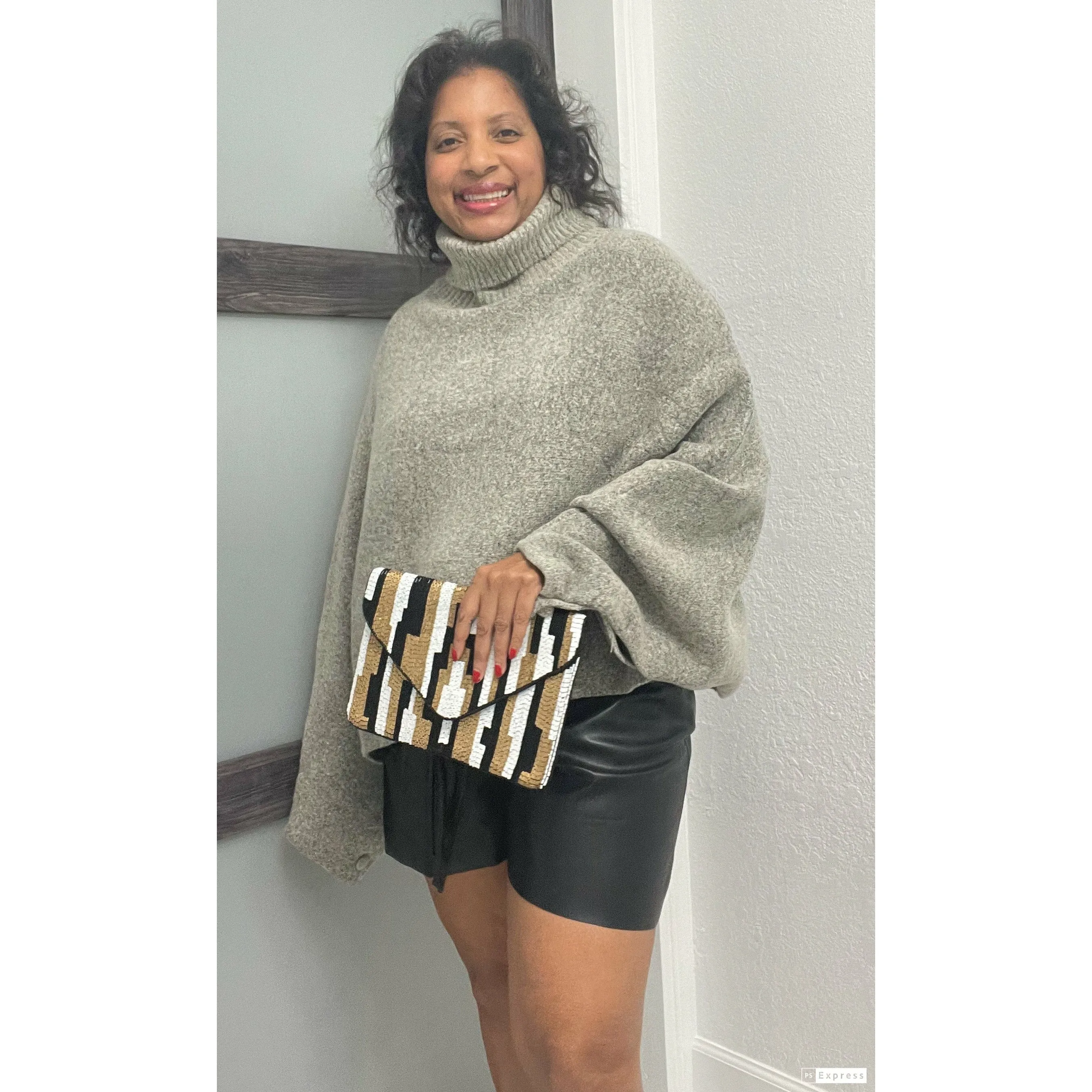 So Chic Turtle Neck Sweater