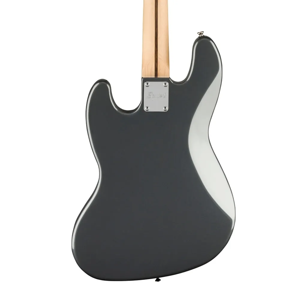 Squier Affinity Series Jazz Bass Guitar, Laurel FB, Charcoal Frost Metallic