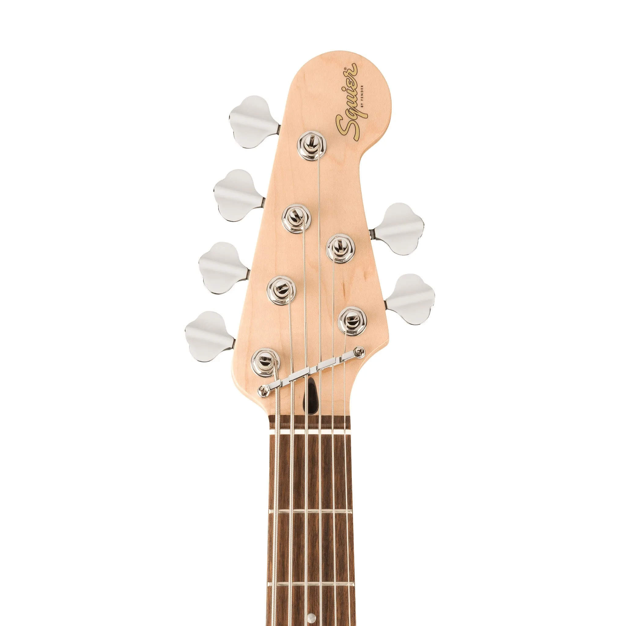 Squier Affinity Series Jazz Bass VI Guitar, Indian Laurel FB, Black Metallic