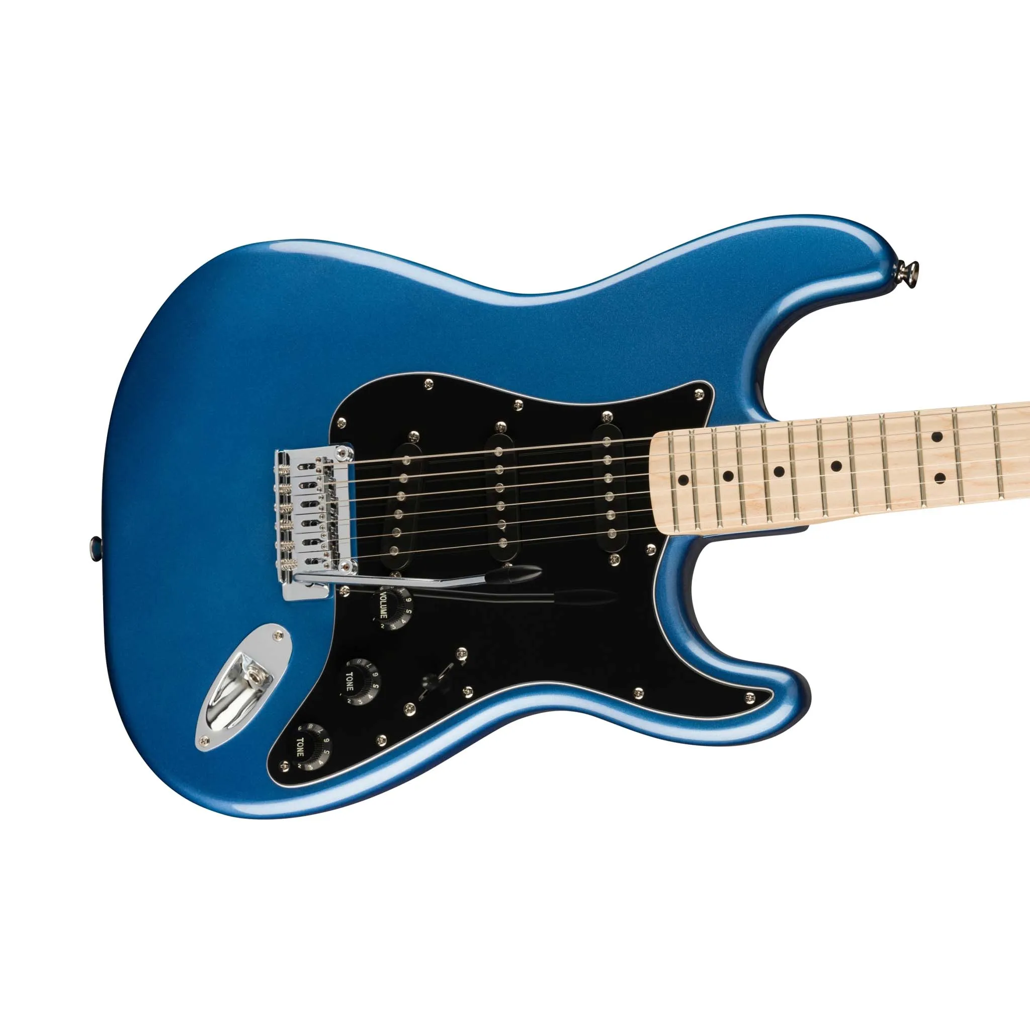 Squier Affinity Series Stratocaster Electric Guitar, Maple FB, Lake Placid Blue