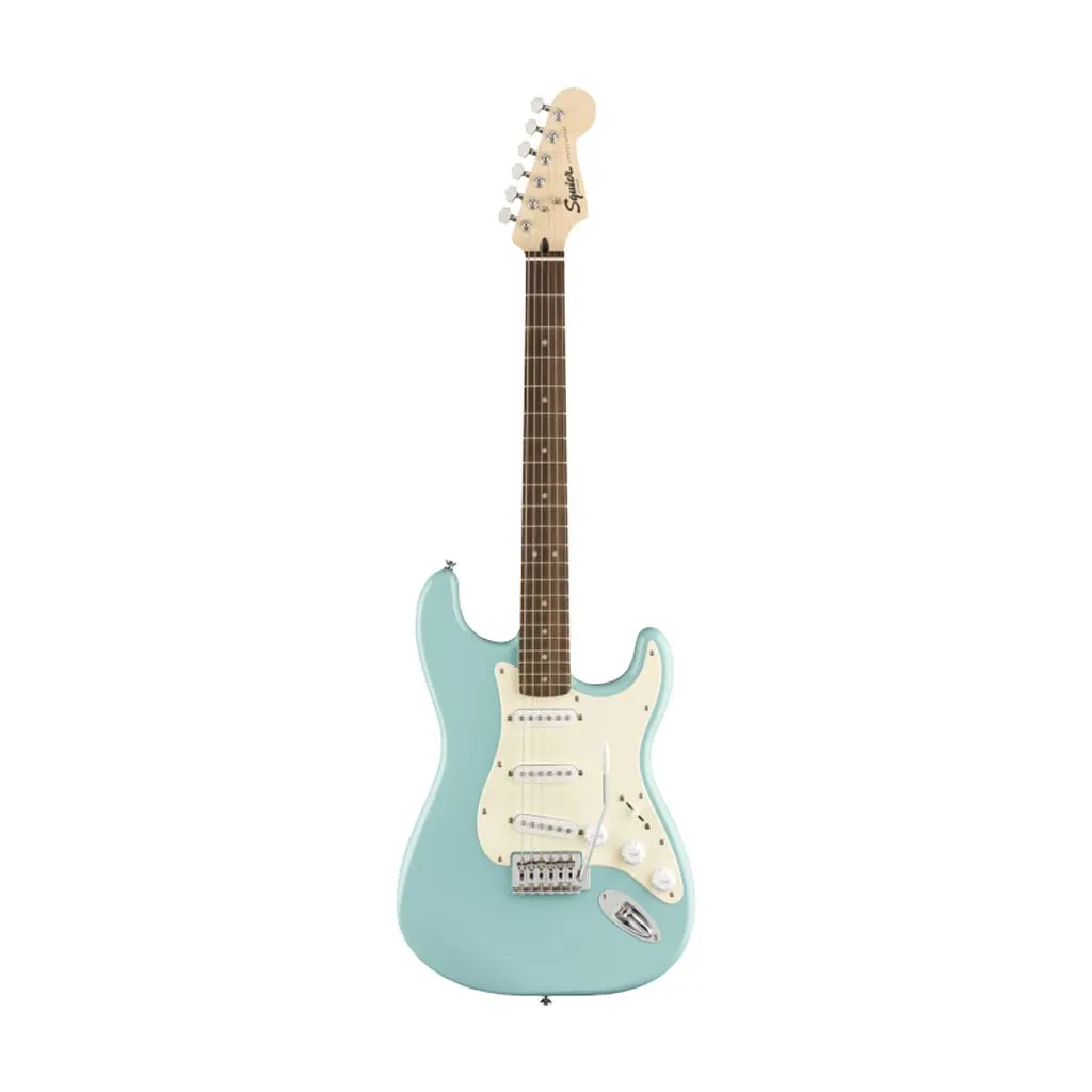 Squier Bullet Stratocaster Electric Guitar w/Tremolo, Laurel FB, Tropical Turquoise