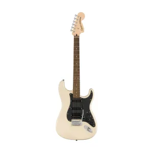 Squier FSR Affinity Series Stratocaster HSS Electric Guitar, Laurel FB, Olympic White
