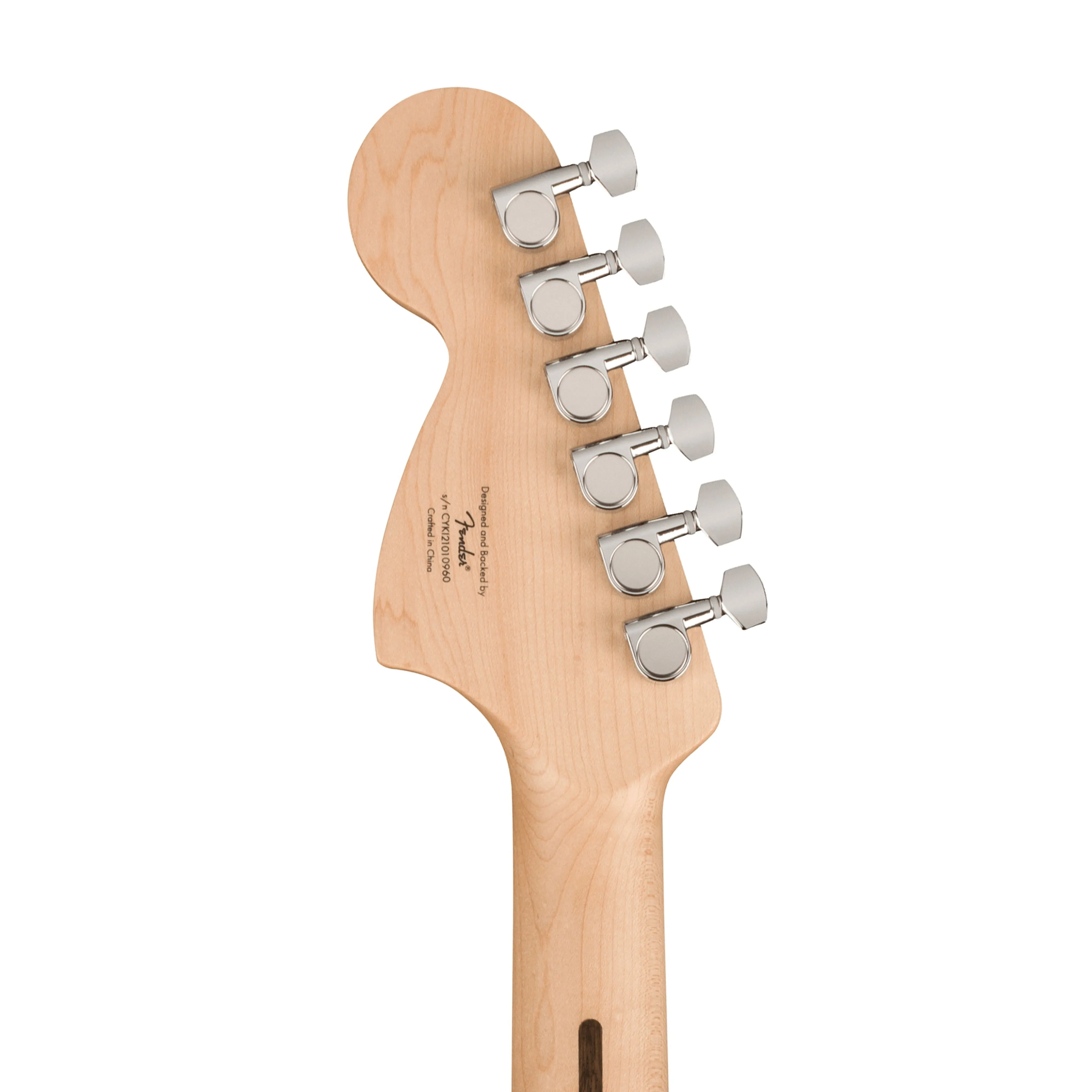 Squier FSR Affinity Series Stratocaster QMT Electric Guitar, Laurel FB, Sapphire Blue Transparent