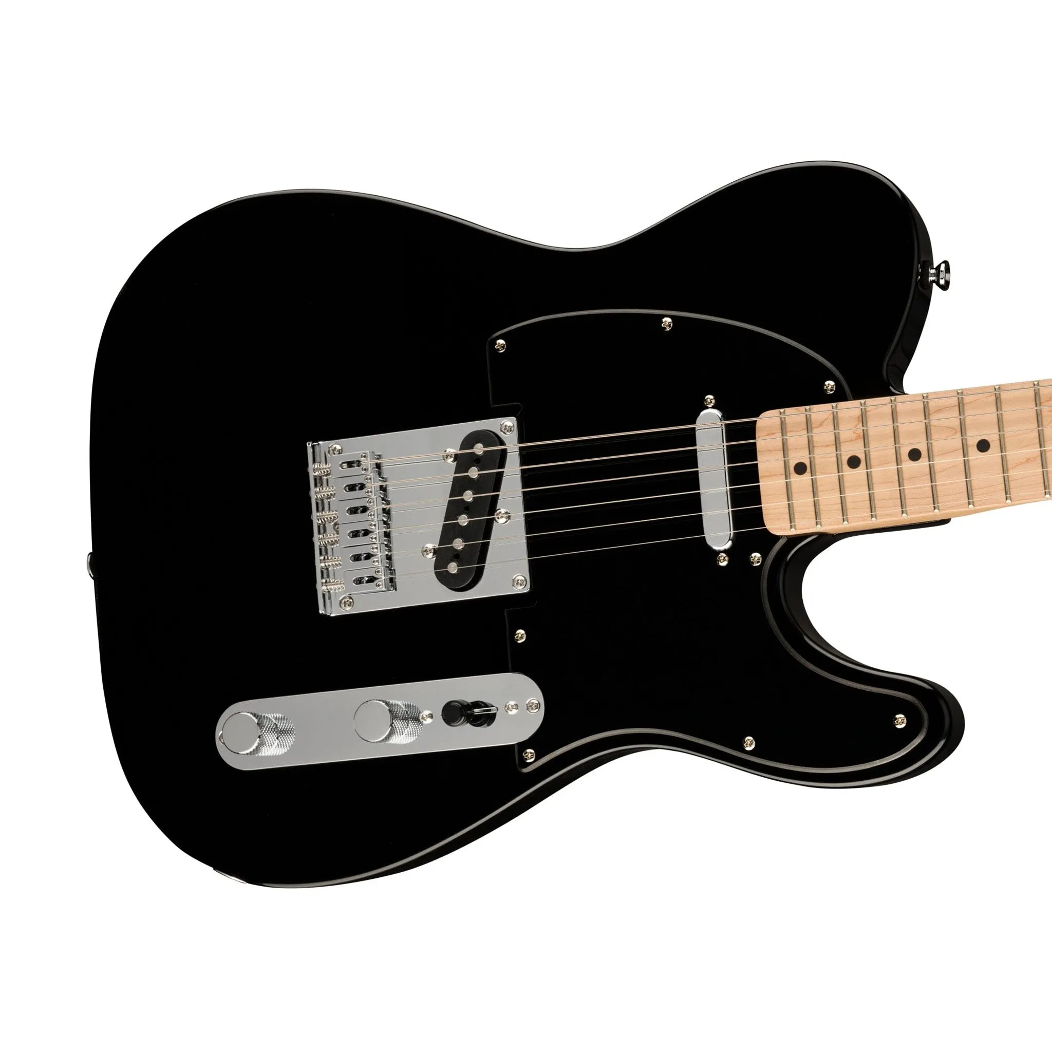 Squier FSR Bullet Telecaster Electric Guitar, Maple FB, Black