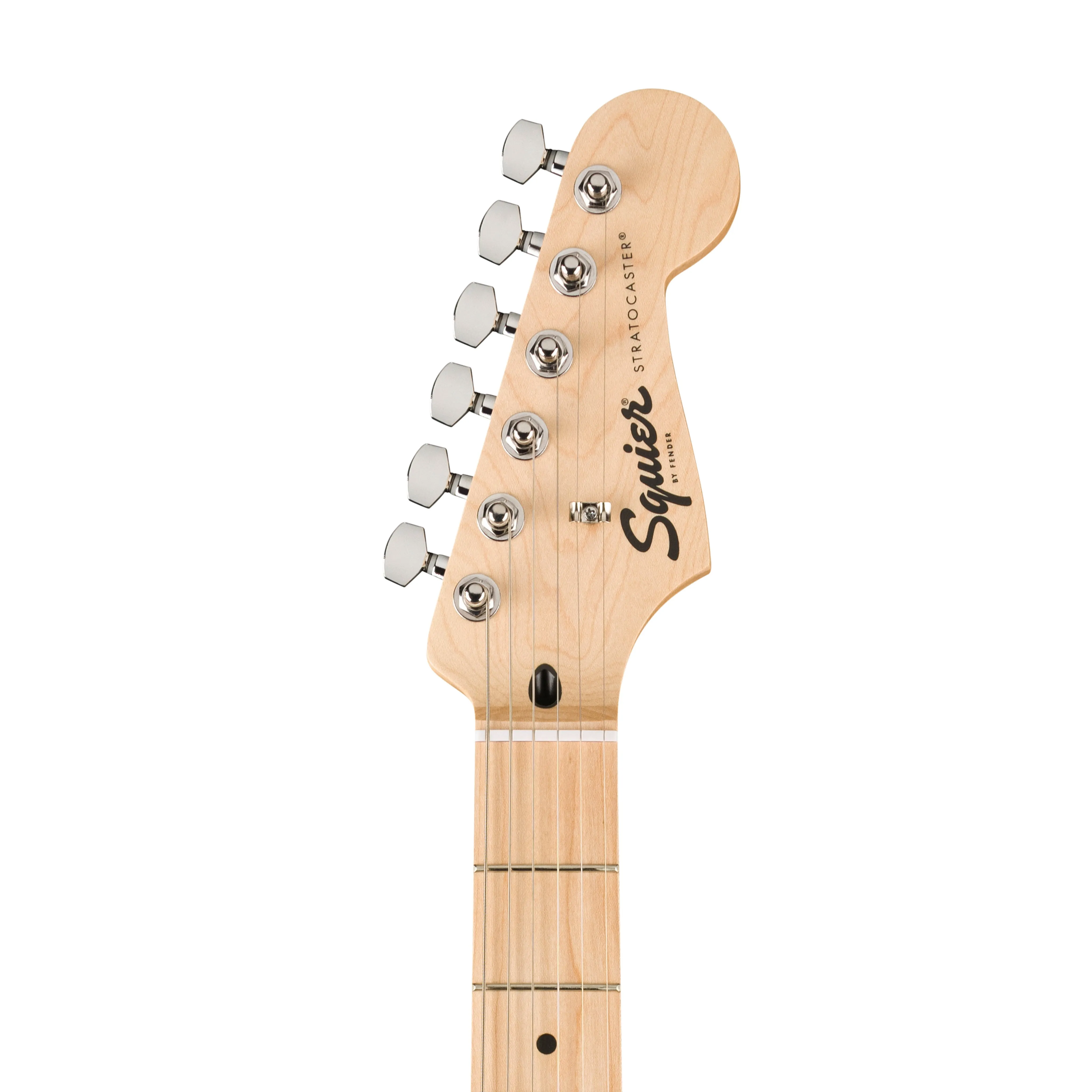 Squier FSR Sonic Stratocaster HSS Electric Guitar w/White Pickguard, Maple FB, Tropical Turquoise