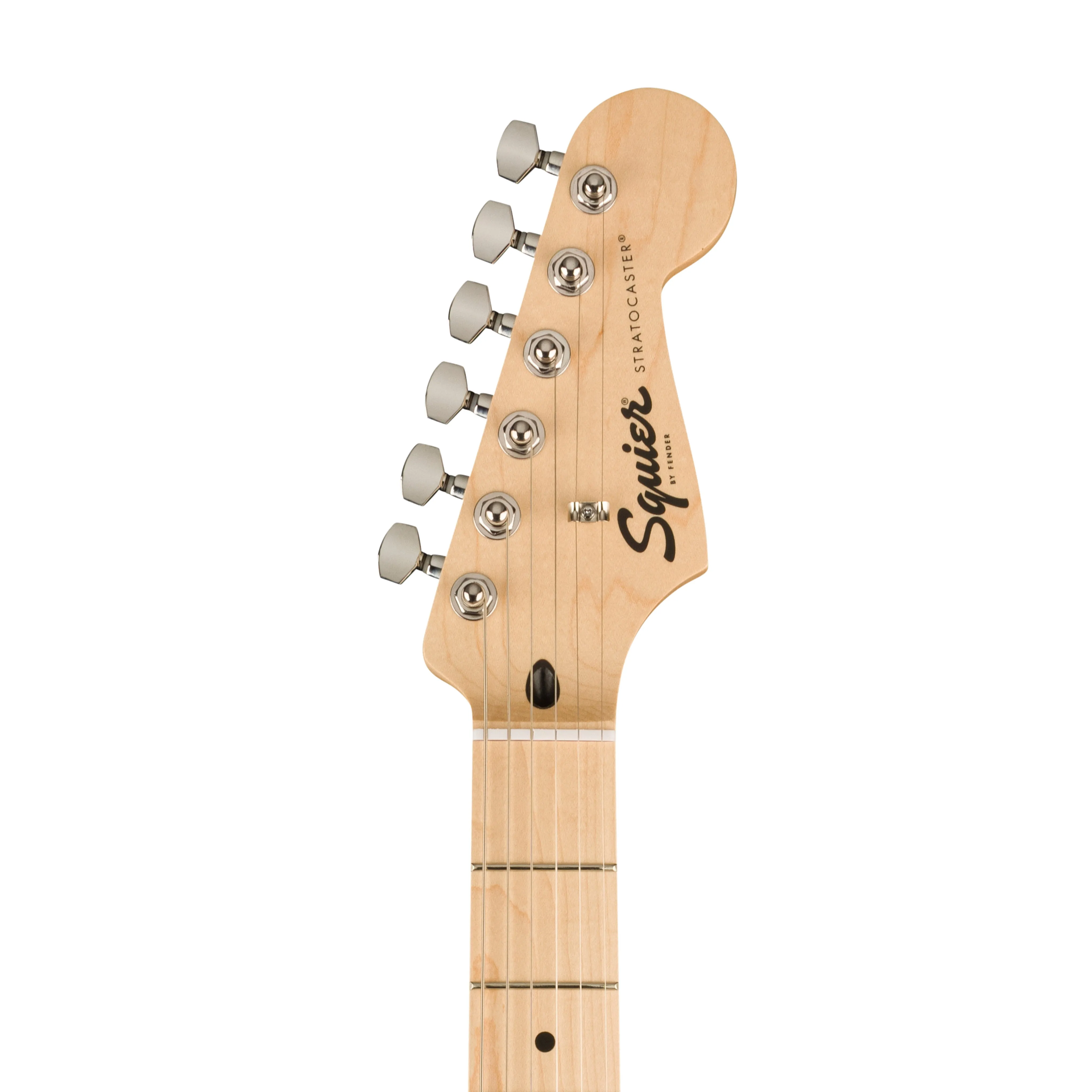 Squier FSR Sonic Stratocaster HSS Electric Guitar w/White Pickguard, Maple FB, Ultraviolet