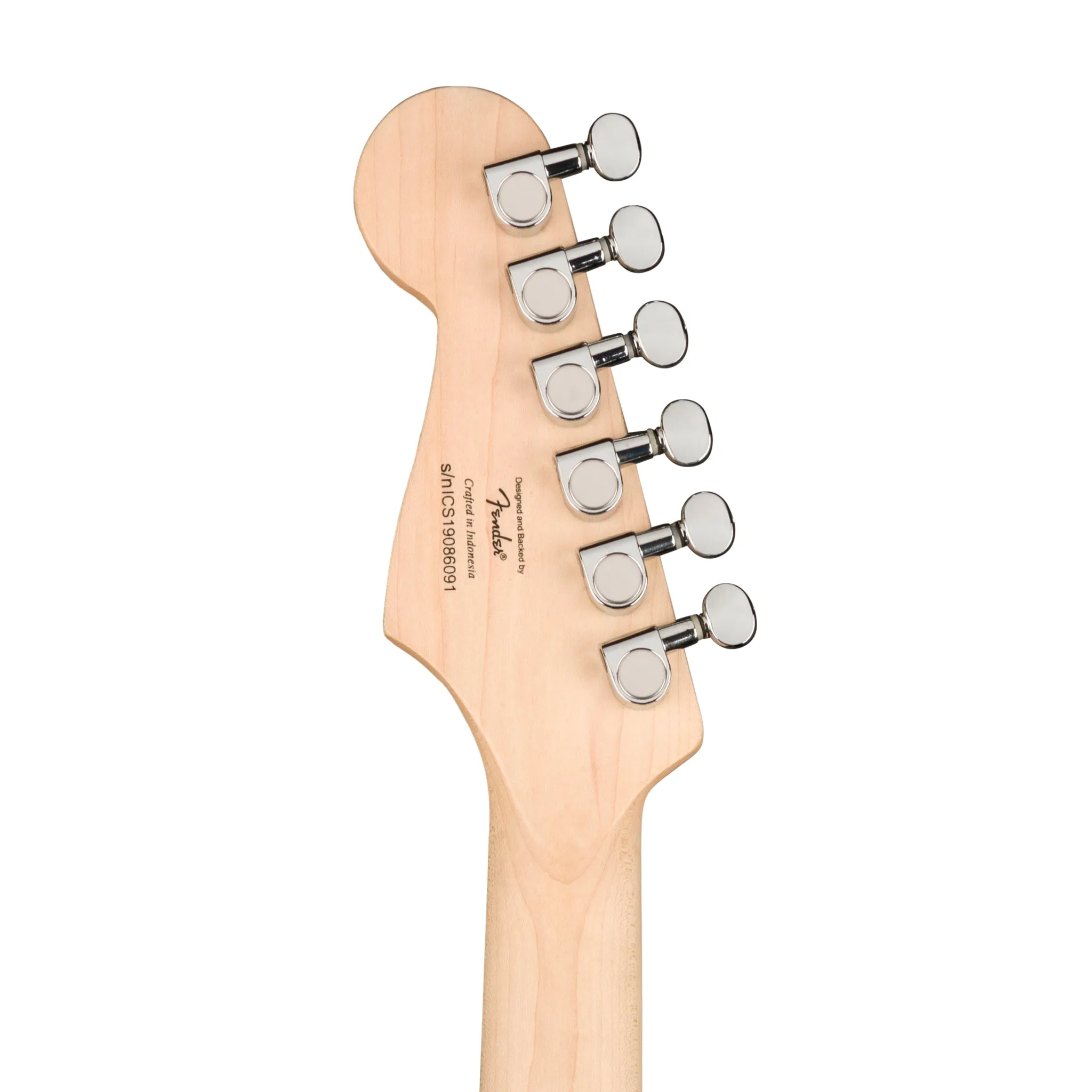 Squier Mini Stratocaster Electric Guitar, Laurel FB, Shell Pink
