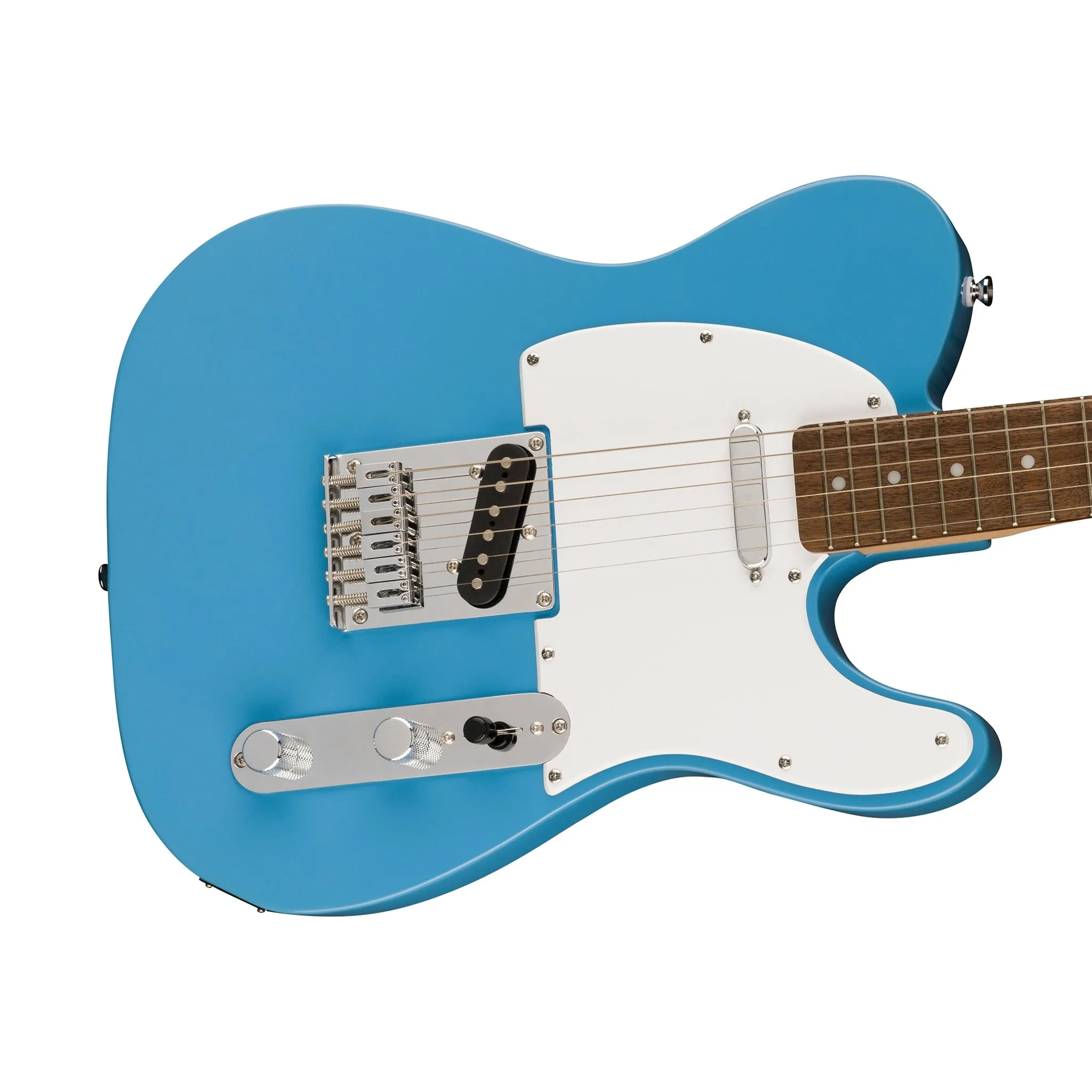 Squier Sonic Telecaster Electric Guitar w/White Pickguard, Laurel FB, California Blue