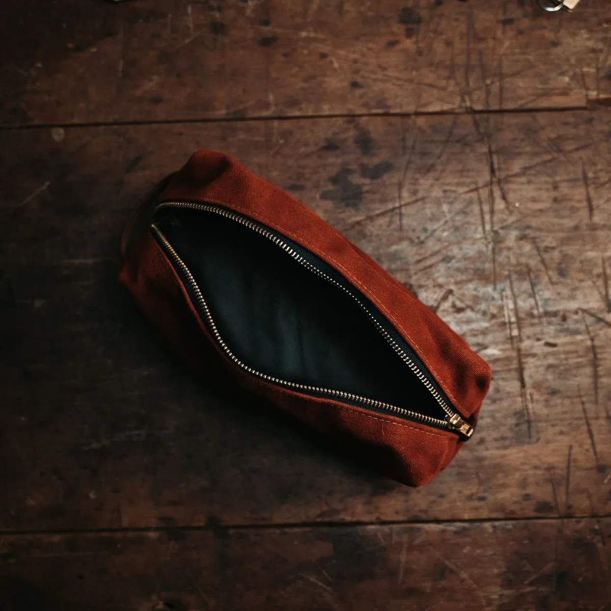 Sturdy Brothers Duck Canvas Dopp Kit - Rust
