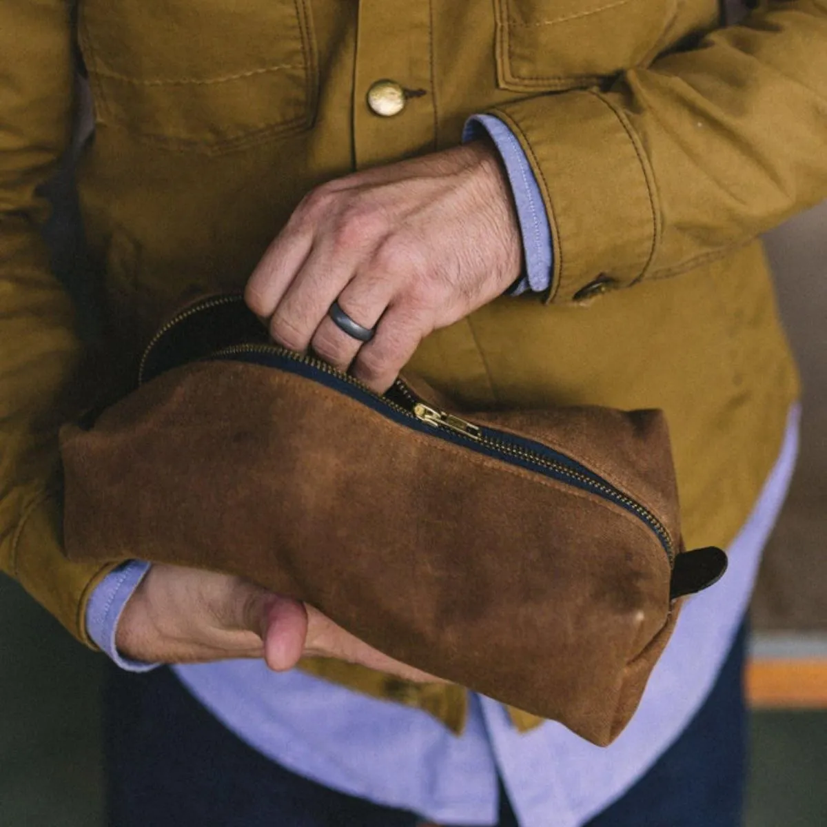 Sturdy Brothers Duck Canvas Dopp Kit - Rust