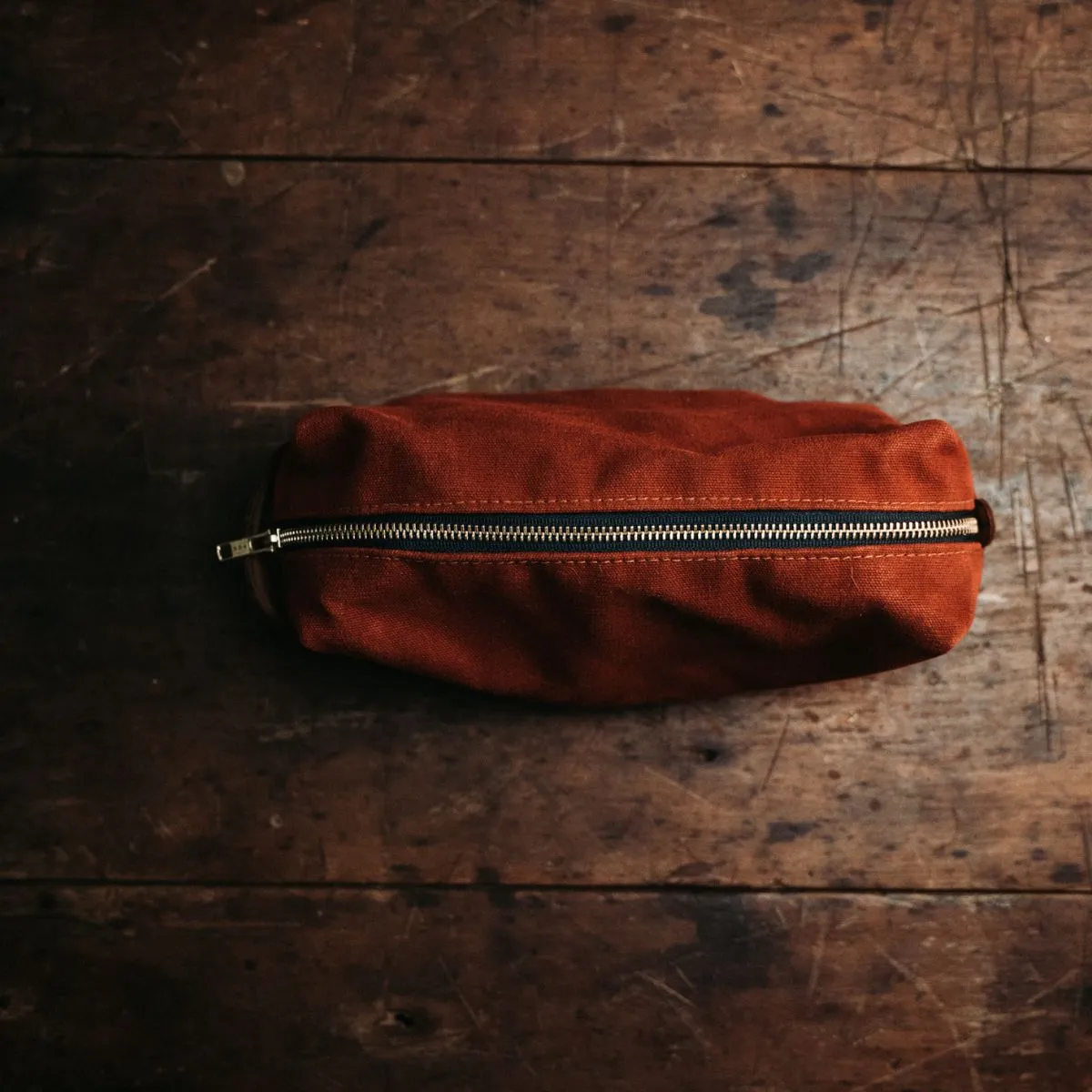 Sturdy Brothers Duck Canvas Dopp Kit - Rust
