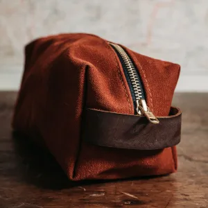 Sturdy Brothers Duck Canvas Dopp Kit - Rust
