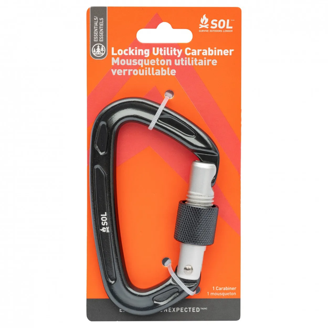 Survive Outdoors Longer - LockingUtility Carabiners 10 cm