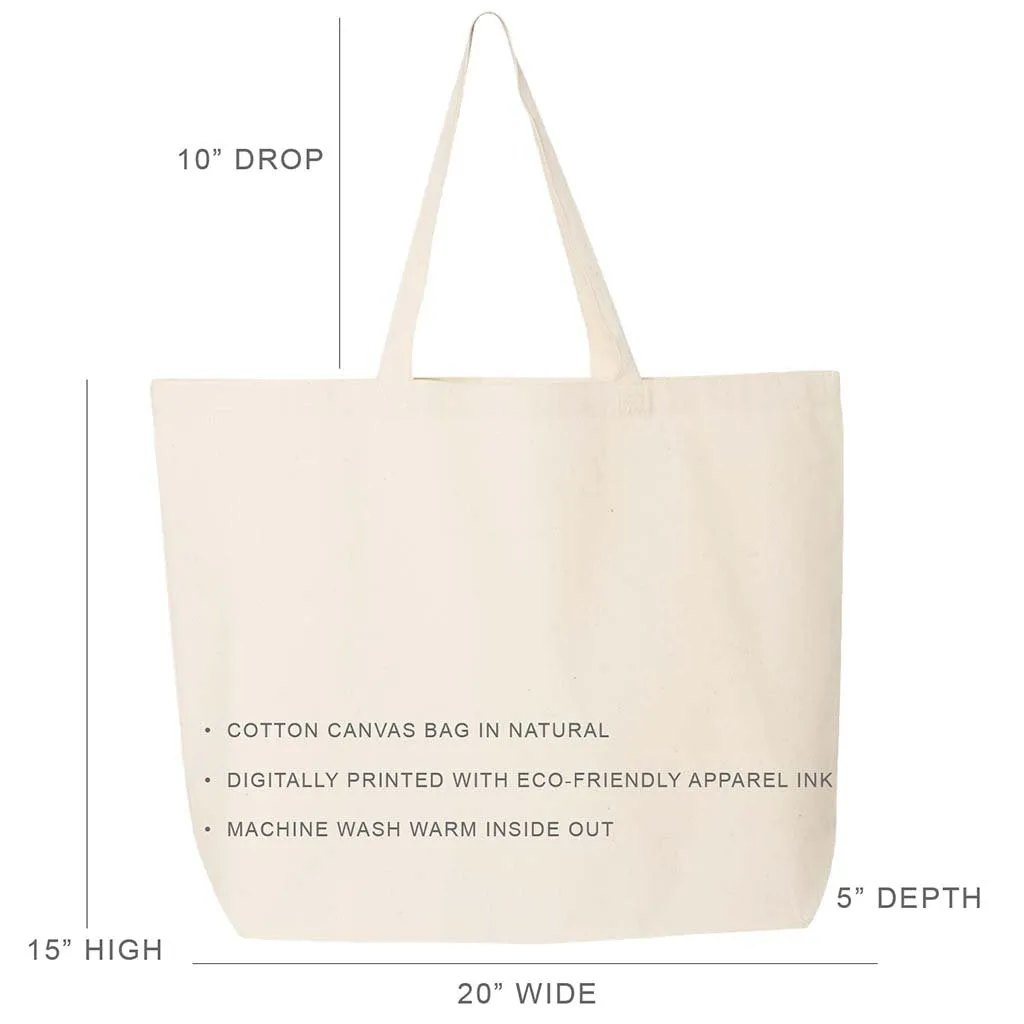 Theta Phi Alpha Sorority Printed on Large Canvas Tote Bag