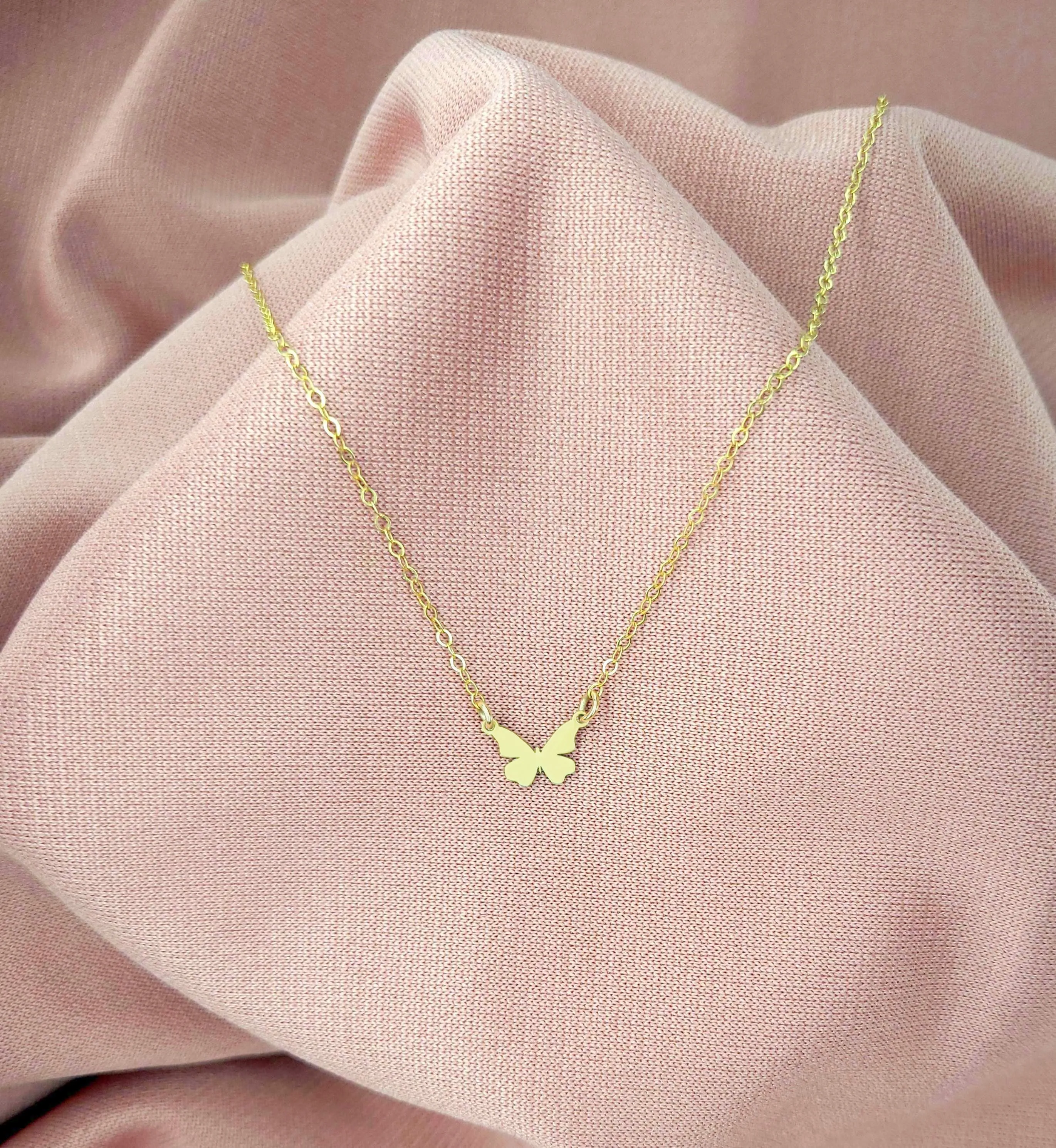 Tiny Butterfly Necklace