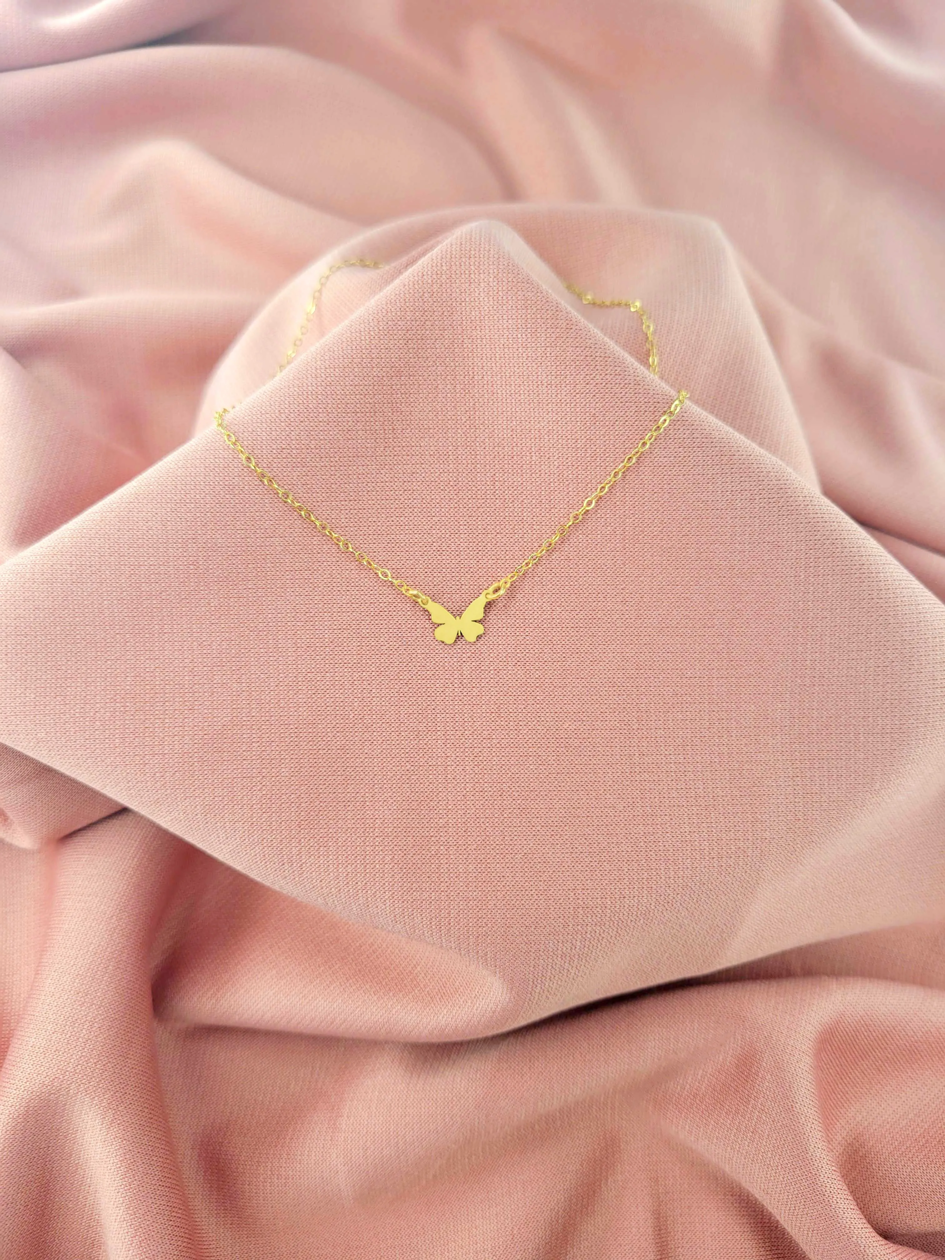 Tiny Butterfly Necklace