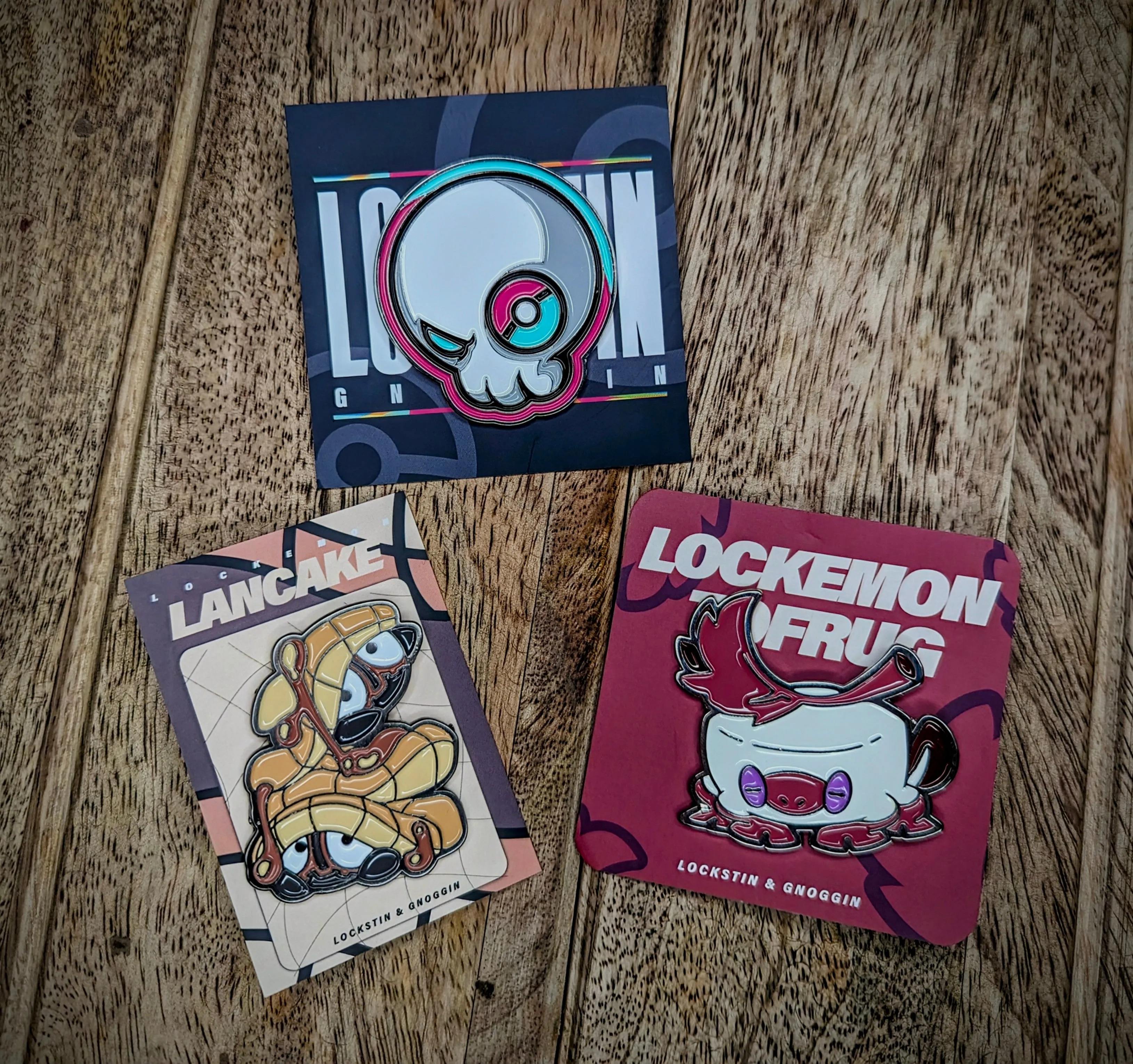 Tofrug | Lockemon Series | Enamel Metal Pin Packs