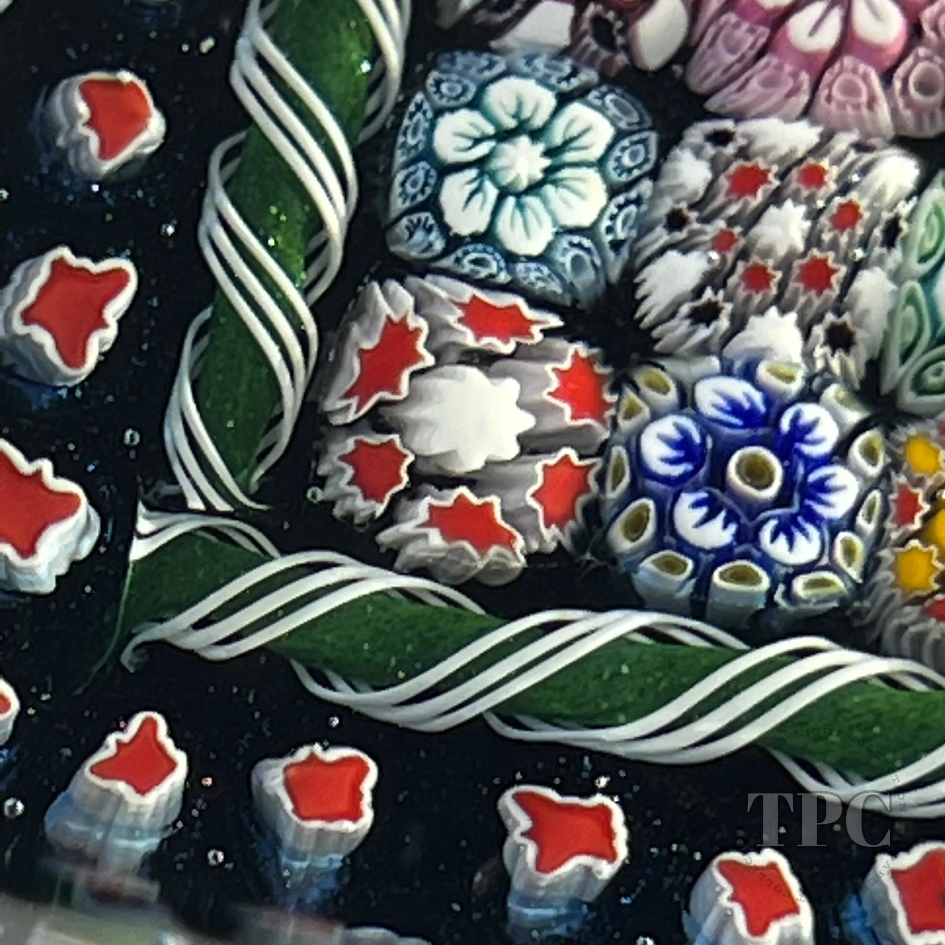 Tomasz Gondek 2022 Glass Art Paperweight Faceted Rectangular Closepack Complex Millefiori Plaque