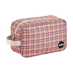 Travel Bag Pink Houndstooth