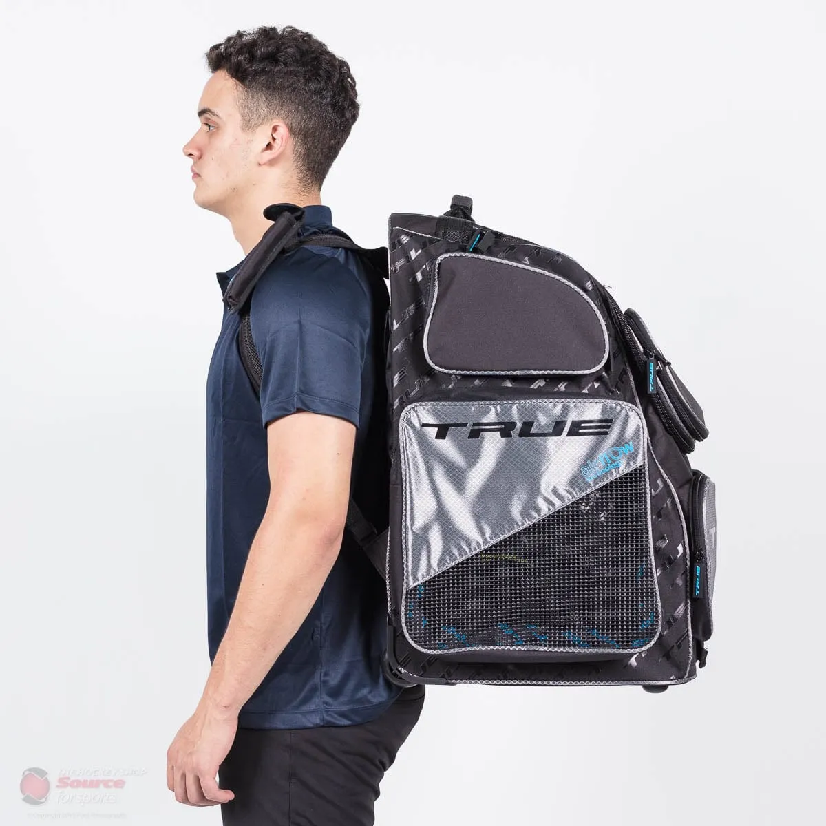TRUE Senior Backpack Wheel Hockey Bag