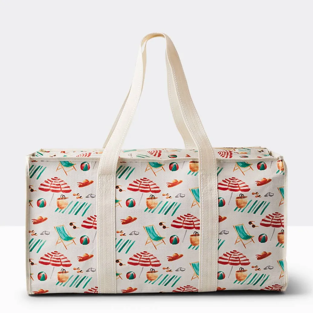 UTILITY ZIP TOTE BEACH