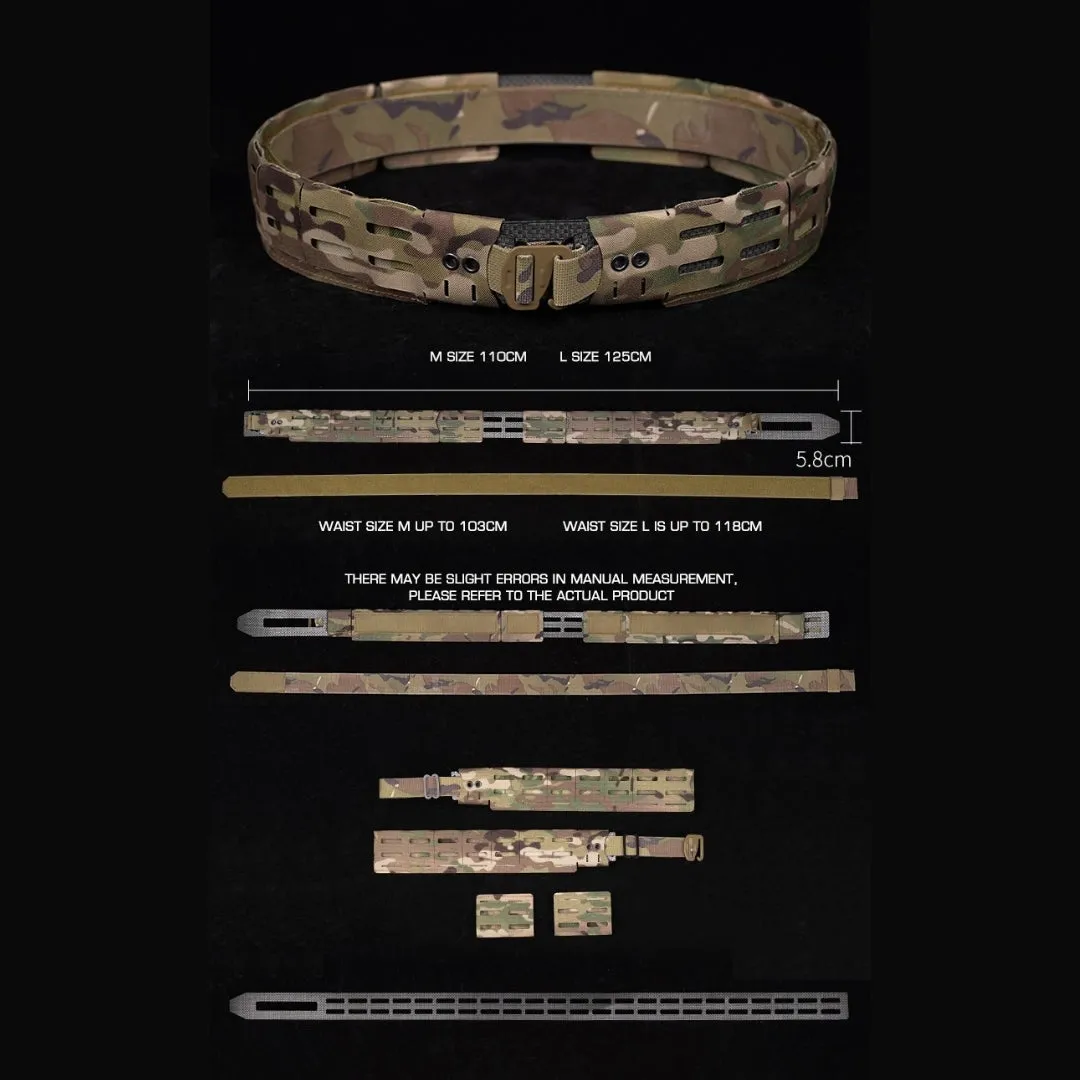 WST WRC Lightweight Combination Shooters Belt with Molle Webbing - Ranger Green
