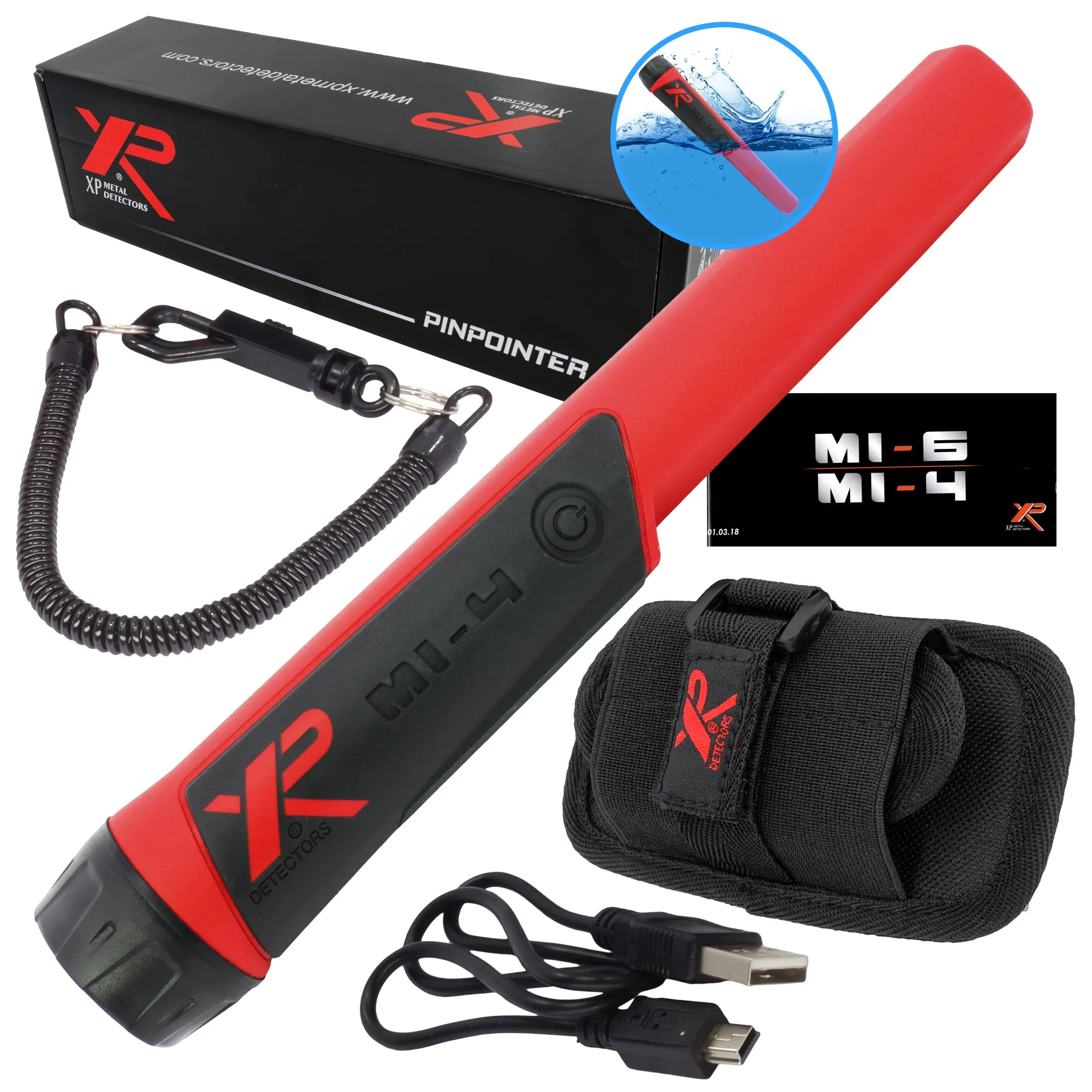 XP Deus Detector w/ MI-4 Pinpointer, WS4 Backphones, Remote Screen & X35 Coils