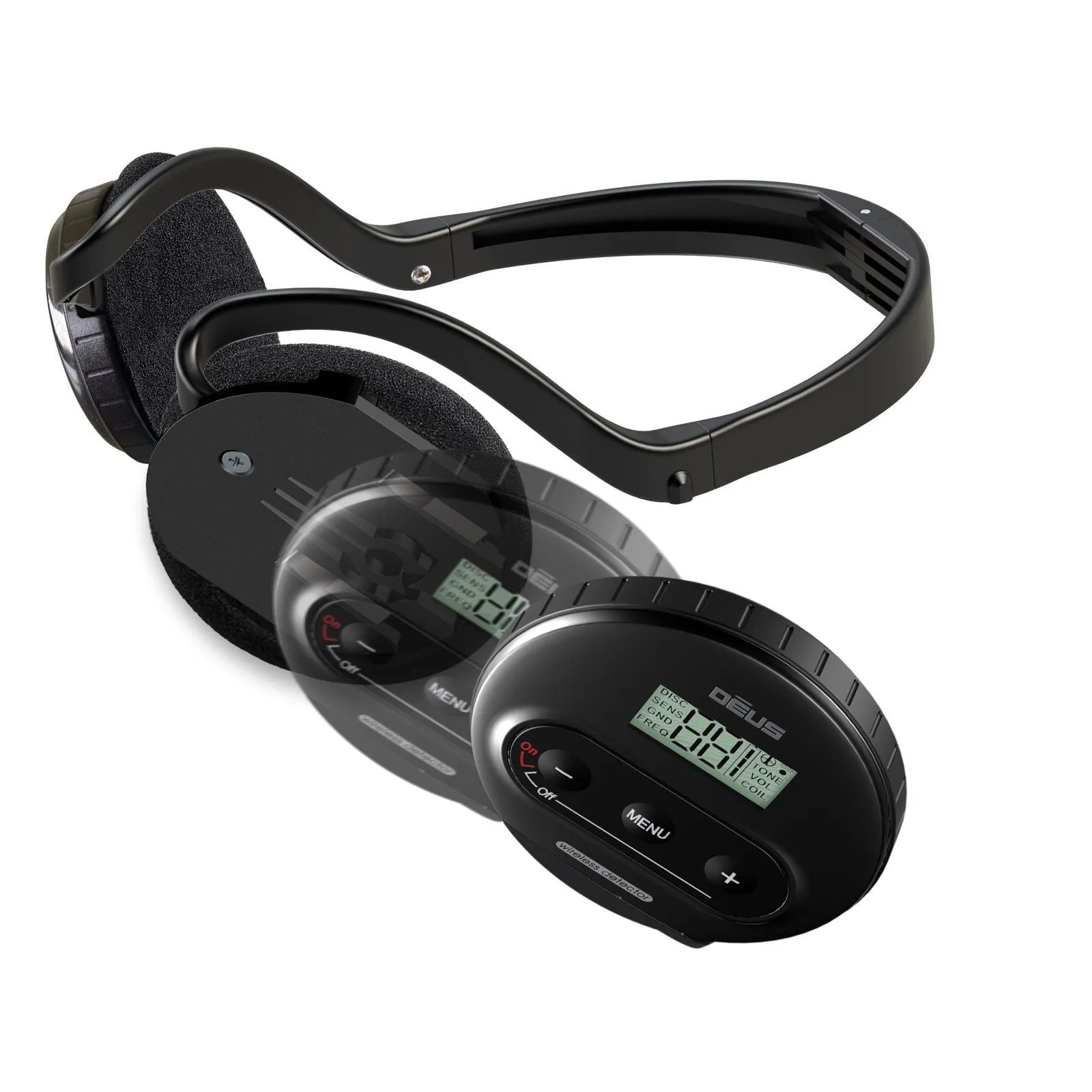XP Deus Detector w/ MI-4 Pinpointer, WS4 Backphones, Remote Screen & X35 Coils