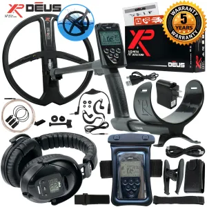 XP Deus Metal Detector w/ WS5 Headphones, Remote, 11” X35 Coil & Waterproof Kit